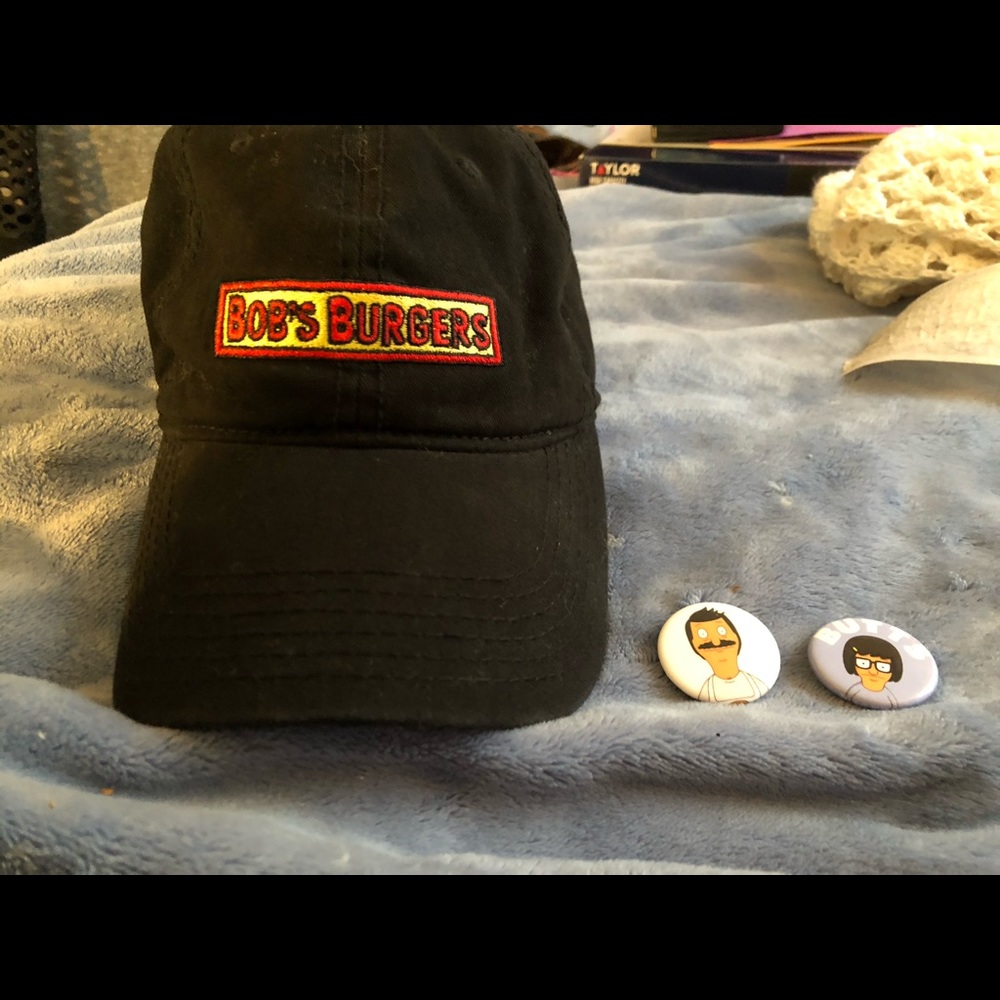 Bobs burgers hat and pins